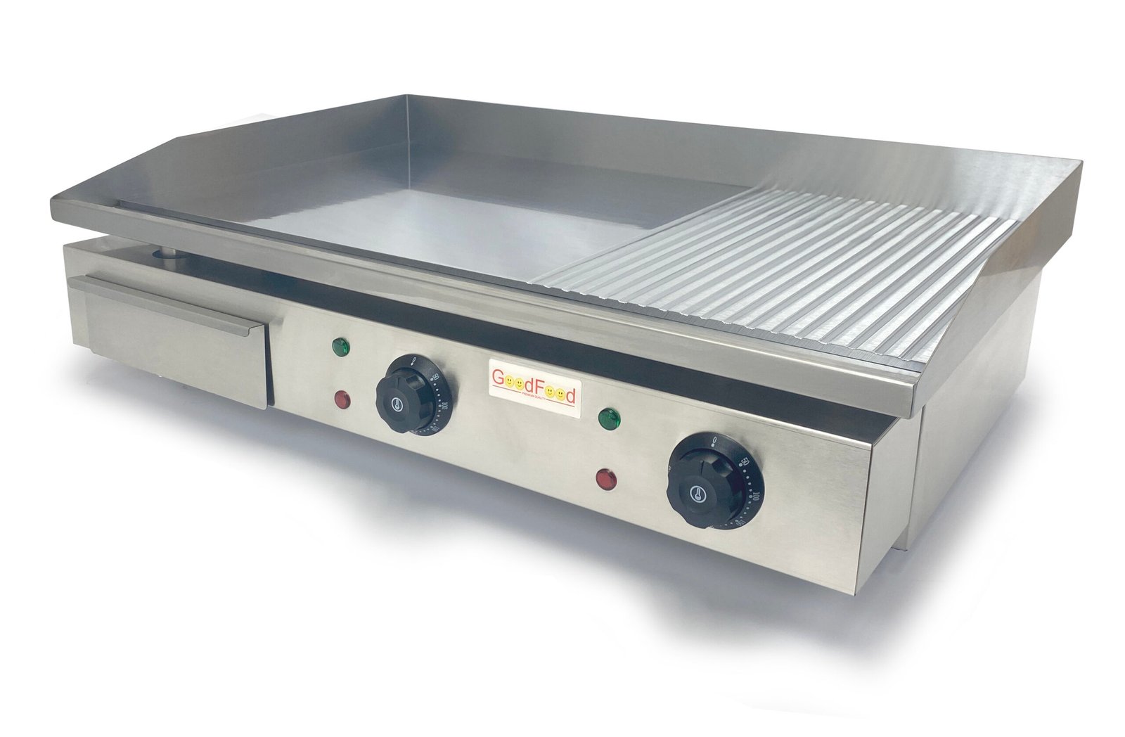 Поверхня для смаження хромована комбінована GoodFood EG73FRM PerunGroup