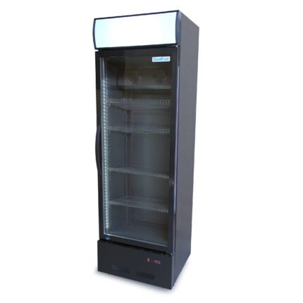 Шафа холодильна для напоїв GoodFood BC360BB2LED чорначорна PerunGroup